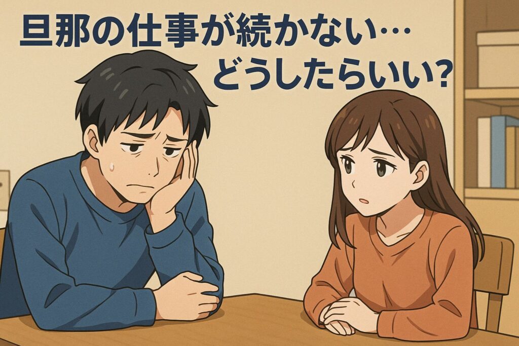 旦那の仕事が続かない…どうしたらいい?