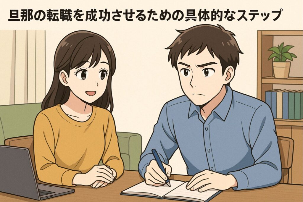 旦那の転職を成功させるための具体的なステップ